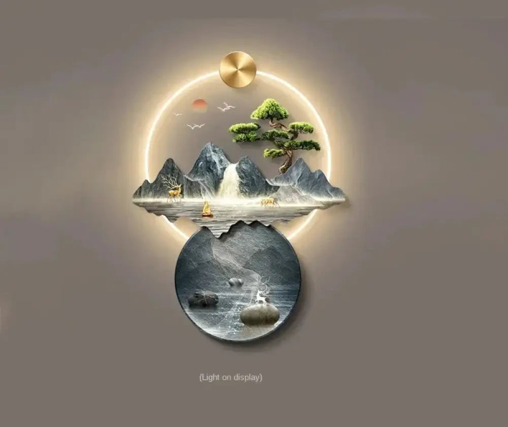 Dlight Decor 3D Wall Painting Light for Hallway Art F-wiring light / 74X100CM / CHINA|remote control|AU Plug Wall Art