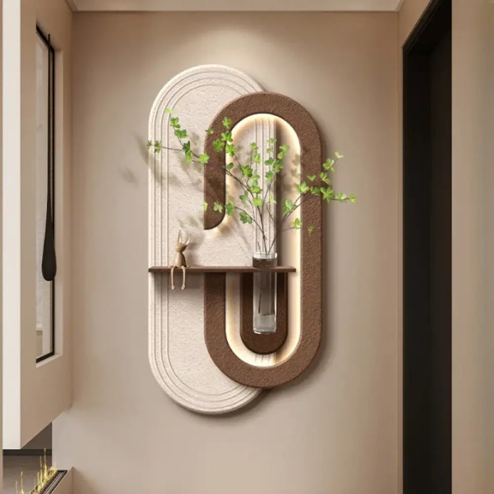 Dlight Decor LED Green Vase Wall Light for Hallways Wall Art