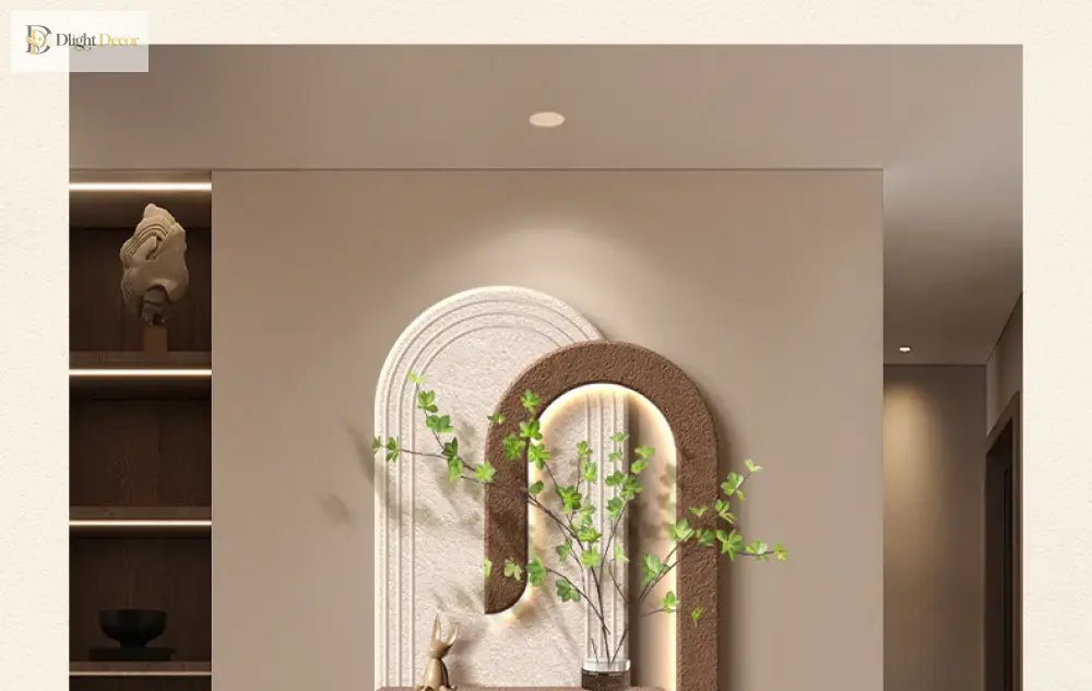 Dlight Decor LED Green Vase Wall Light for Hallways Wall Art