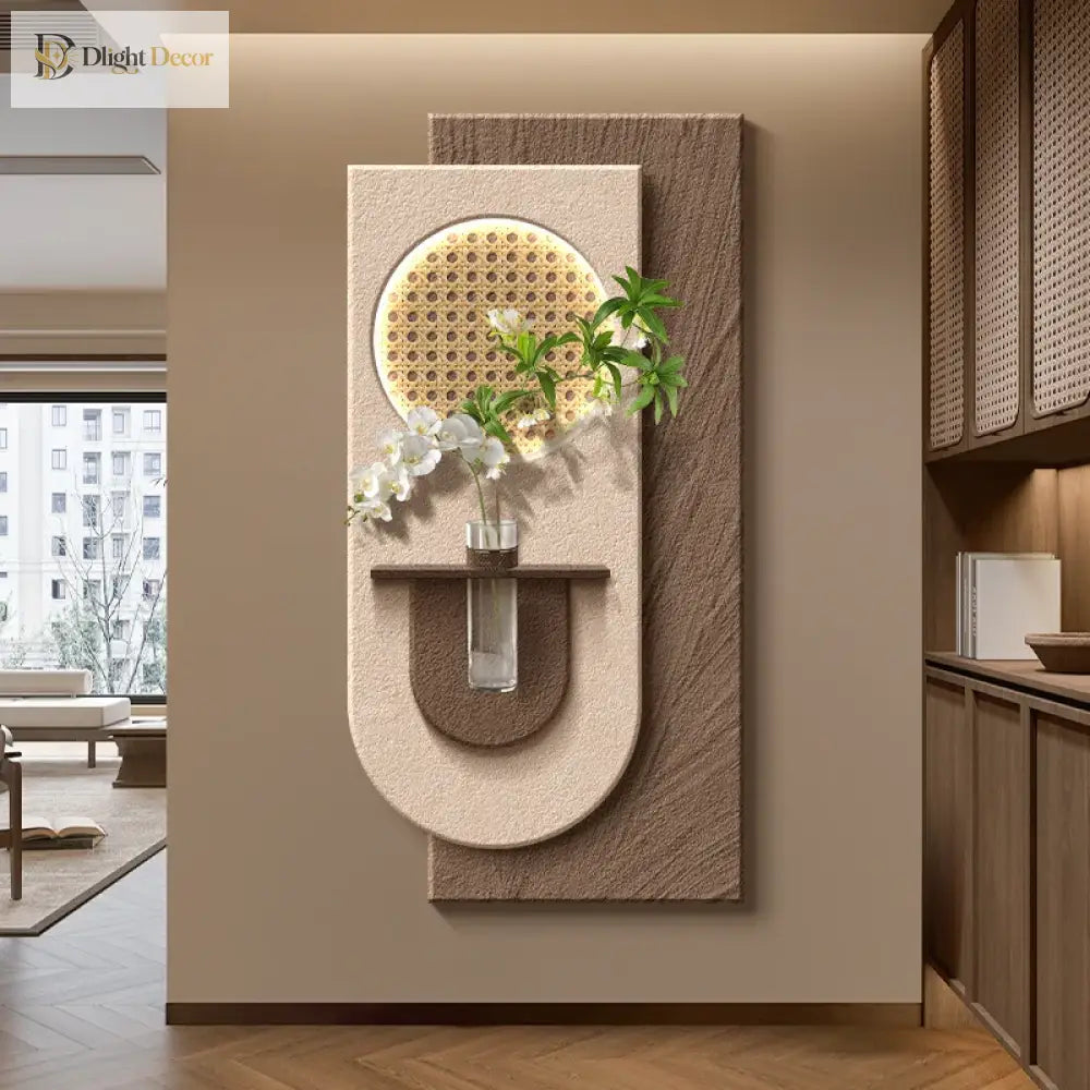 Dlight Decor LED Green Vase Wall Light for Hallways Wall Art