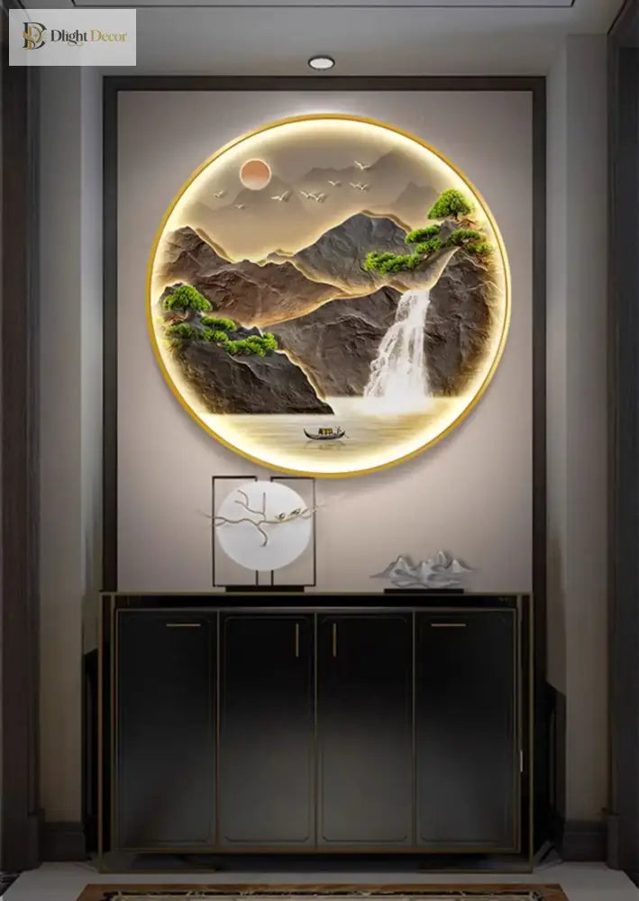 Dlight Decor Luxury Glow Round Wall Light for Interiors Wall Art