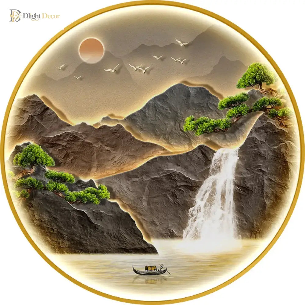 Dlight Decor Luxury Glow Round Wall Light for Interiors Wall Art