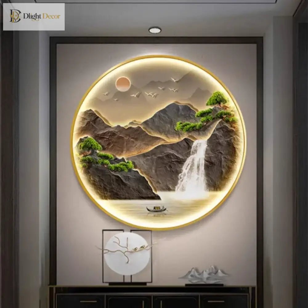 Dlight Decor Luxury Glow Round Wall Light for Interiors Wall Art