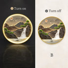 Dlight Decor Luxury Glow Round Wall Light for Interiors B / Dia 80cm / NON dimm warm light|Gold border Wall Art