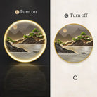 Dlight Decor Luxury Glow Round Wall Light for Interiors C / Dia 80cm / NON dimm warm light|Gold border Wall Art