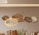 Dlight Decor 3D Nine Fish Wall Lamp Mural Art Wall Art