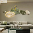 Dlight Decor 3D Nine Fish Wall Lamp Mural Art Wall Art