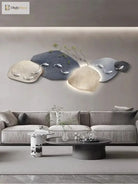 Dlight Decor 3D Nine Fish Wall Lamp Mural Art Wall Art