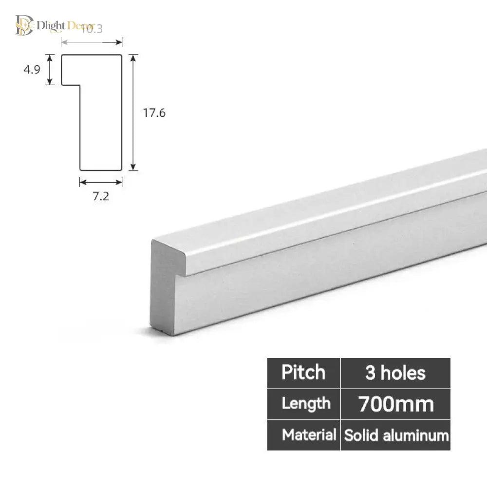 Modern Long T-Bar Aluminum Cabinet Handles – Brushed Gold Silver and Black Pulls for Drawers and Cupboards (700-1200mm)
