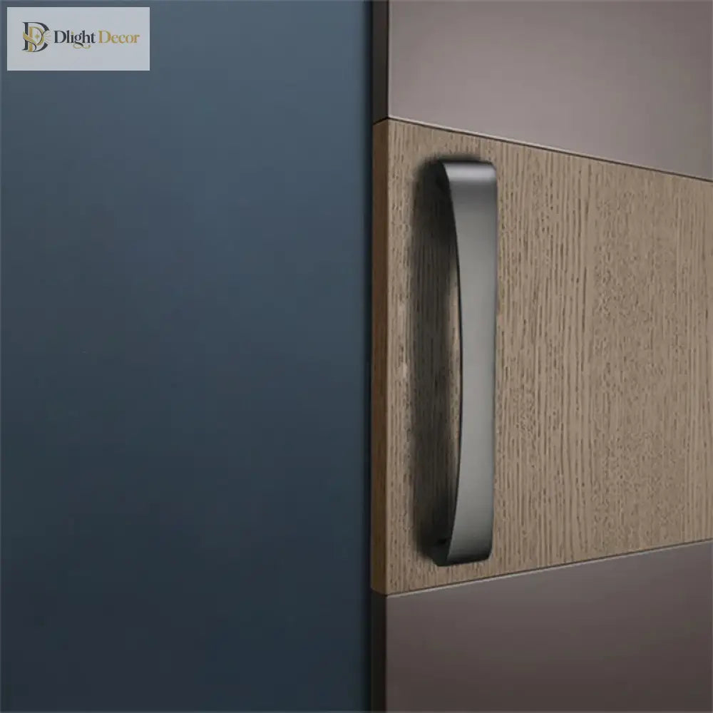 Modern Minimalist Pearl Black Cabinet Handles – European Style Wardrobe and Drawer Pulls Handles
