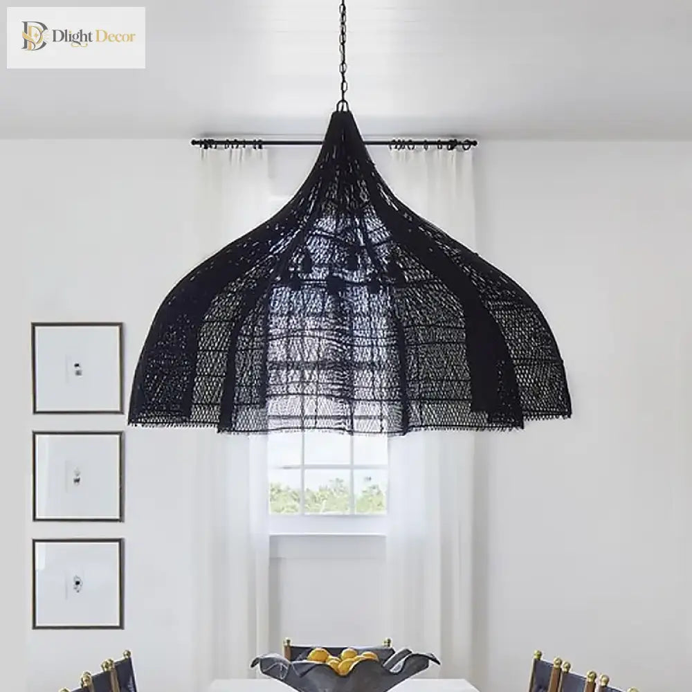 Modern Creative Art Rattan Pendant Lights - Handmade Elegance For Living Rooms Restaurants And