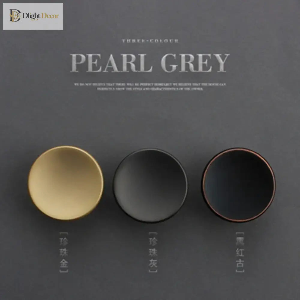 Modern Round Zinc Alloy Knob – Minimalist Drawer Pull for Wardrobes Closets and Kitchen Cabinets knob