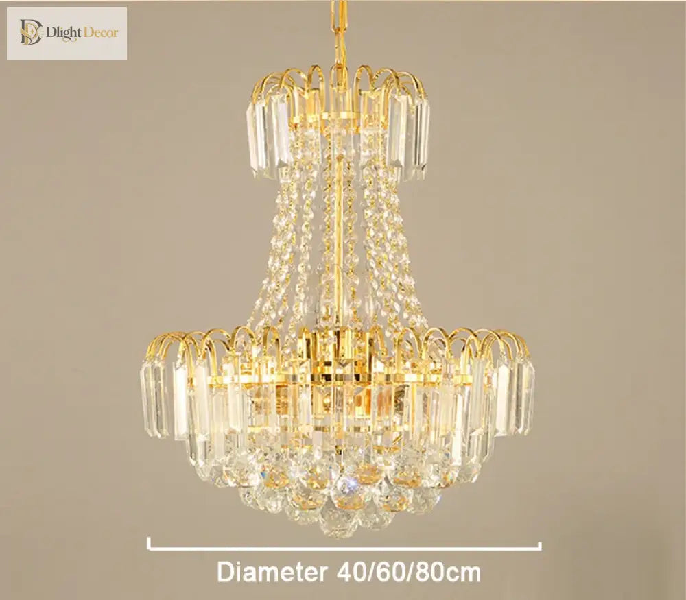 60Cm Lustres Chandeliers - Elegant Home Decor For Living Rooms Dining And Restaurants Chandelier