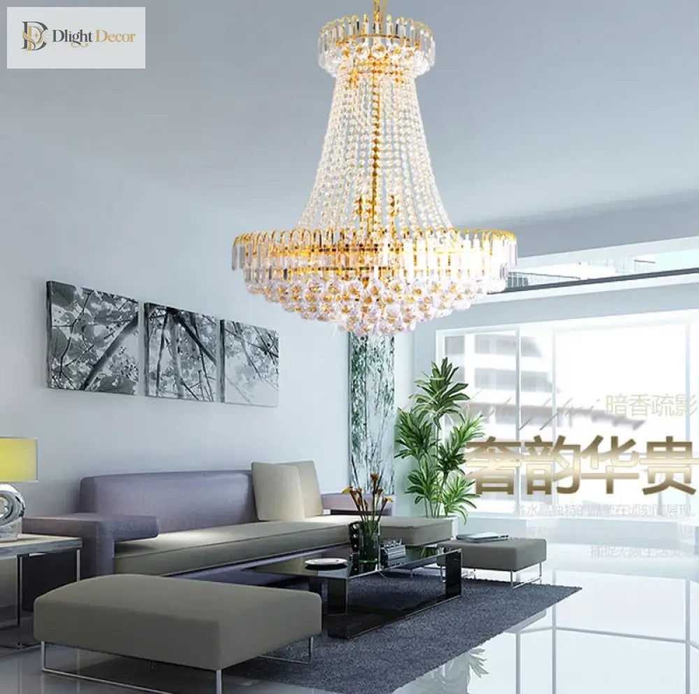 60Cm Lustres Chandeliers - Elegant Home Decor For Living Rooms Dining And Restaurants Chandelier