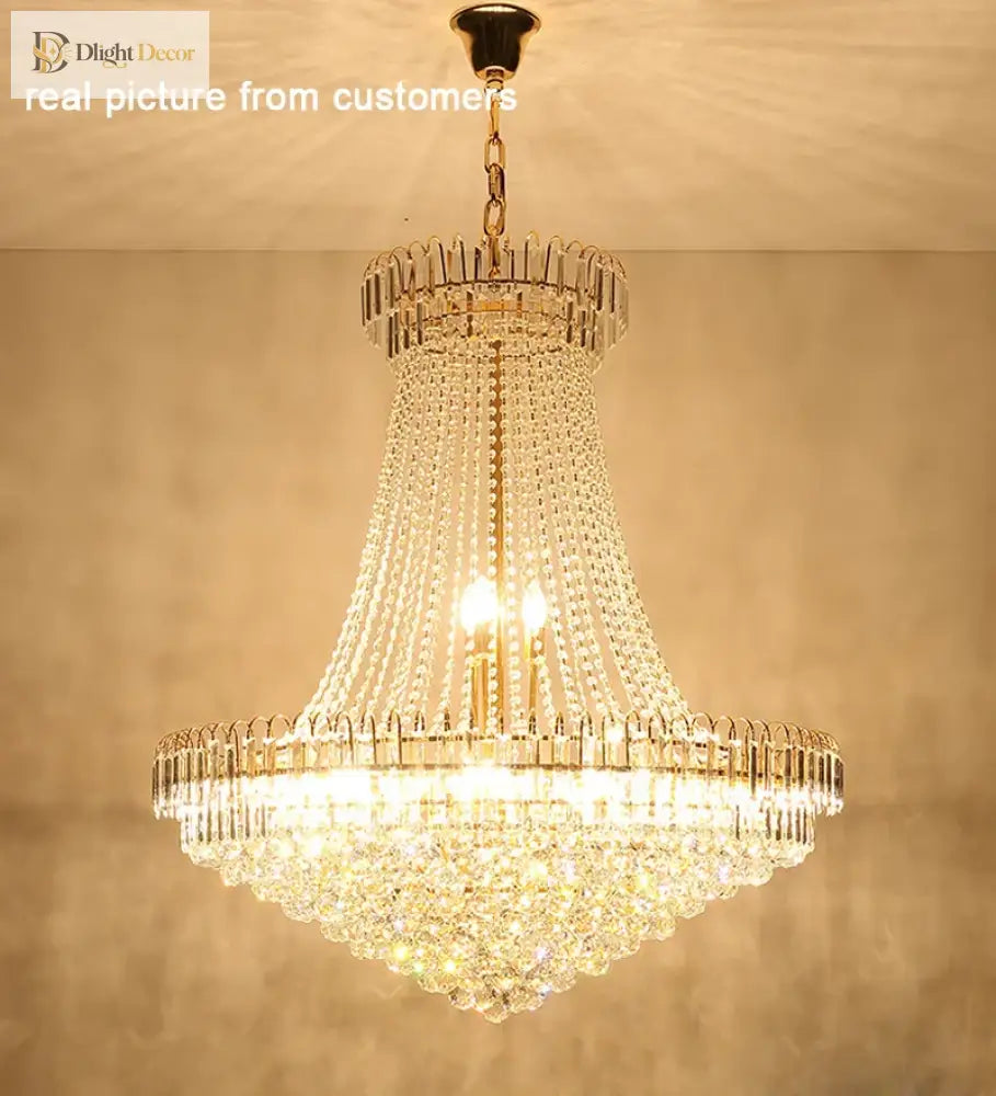 60Cm Lustres Chandeliers - Elegant Home Decor For Living Rooms Dining And Restaurants Chandelier