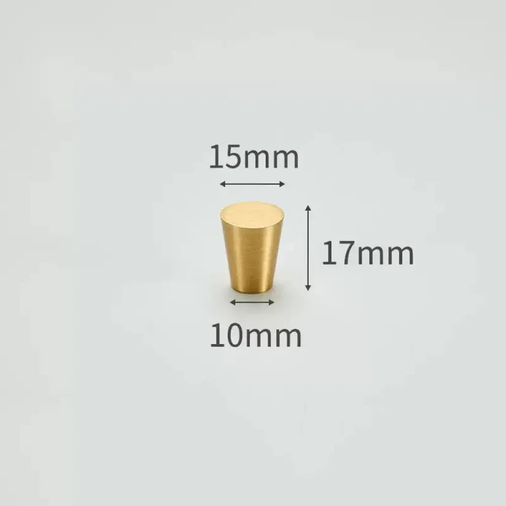 Modern Simple Solid Brass Cabinet Knobs – Wardrobe Handles and Kitchen Pulls 1 Knobs