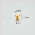 Modern Simple Solid Brass Cabinet Knobs – Wardrobe Handles and Kitchen Pulls 1 Knobs