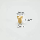 Modern Simple Solid Brass Cabinet Knobs – Wardrobe Handles and Kitchen Pulls 15 Knobs