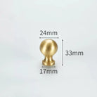 Modern Simple Solid Brass Cabinet Knobs – Wardrobe Handles and Kitchen Pulls 18 Knobs