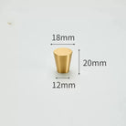 Modern Simple Solid Brass Cabinet Knobs – Wardrobe Handles and Kitchen Pulls 3 Knobs