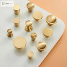 Modern Simple Solid Brass Cabinet Knobs – Wardrobe Handles and Kitchen Pulls Knobs