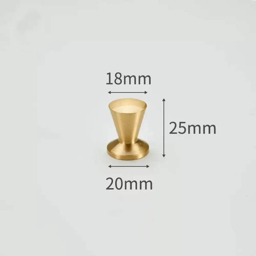 Modern Simple Solid Brass Cabinet Knobs – Wardrobe Handles and Kitchen Pulls 5 Knobs