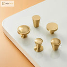Modern Simple Solid Brass Cabinet Knobs – Wardrobe Handles and Kitchen Pulls Knobs