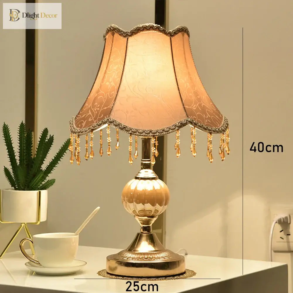 European Style Touch Table Lamp - Modern Romantic Decorative Lighting For Bedroom