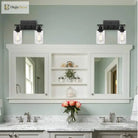 Vintage Black Metal Bathroom Wall Light - Modern E26 Sconce For Indoor Aisle Hallway Living Room