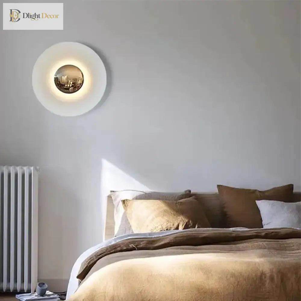 Creative Round Wall Lamps - Colorful Lighting For Living Room Bedroom And Tv Background Decor Wall