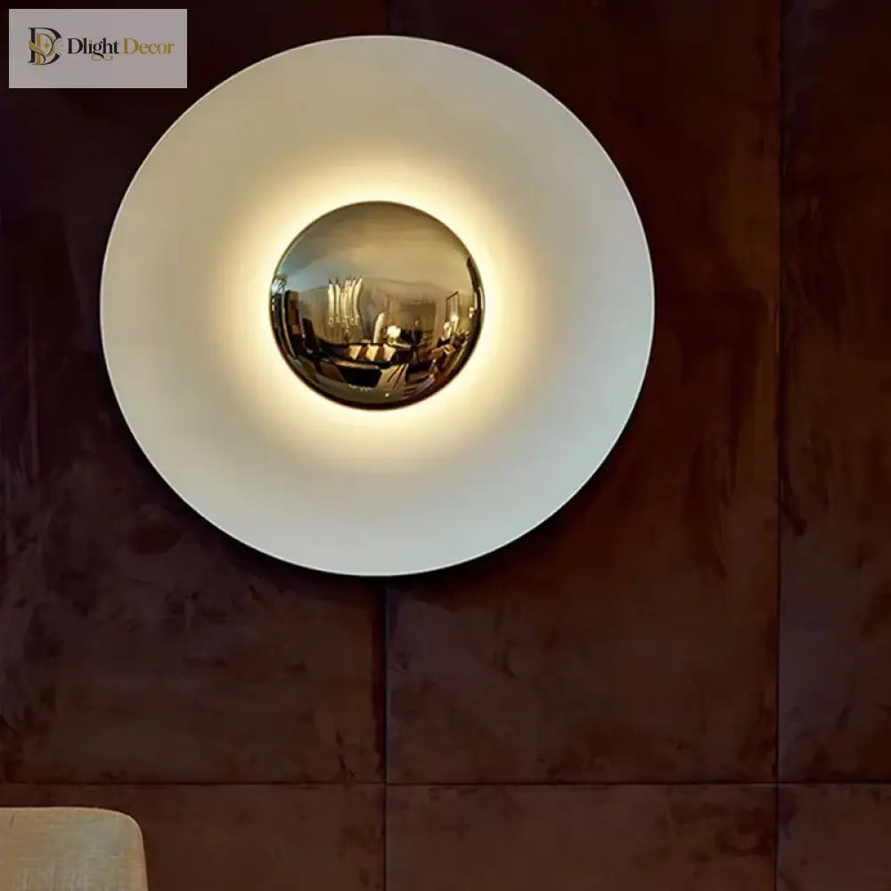 Creative Round Wall Lamps - Colorful Lighting For Living Room Bedroom And Tv Background Decor Wall