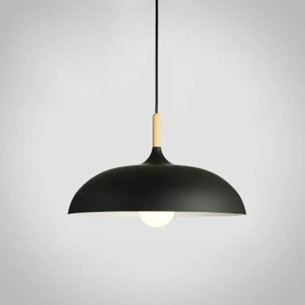 Modern Wood & Aluminum Pendant Light – configuration option 7