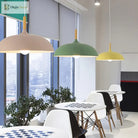 Modern Wood & Aluminum Pendant Light – product view 3
