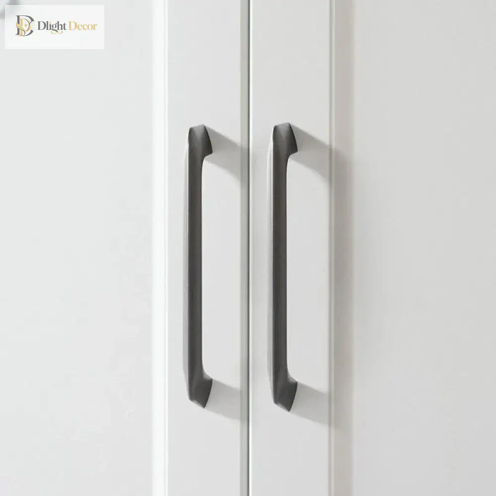 Modern Zinc Alloy Cabinet Handles - Kitchen Drawer Knobs for Wardrobes and Furniture Handles