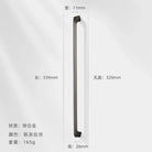 Modern Zinc Alloy Cabinet Handles - Kitchen Drawer Knobs for Wardrobes and Furniture Gray drawing 320mm Handles