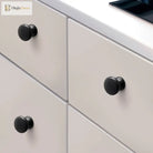 Modern Zinc Alloy Drawer Knobs - Single Hole Cabinet Handles for Dresser and Shoe Cabinets Knobs