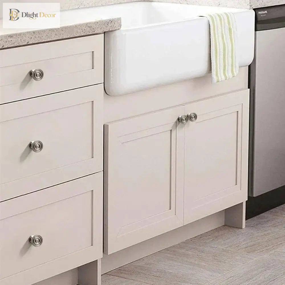 Modern Zinc Alloy Drawer Knobs - Single Hole Cabinet Handles for Dresser and Shoe Cabinets Knobs