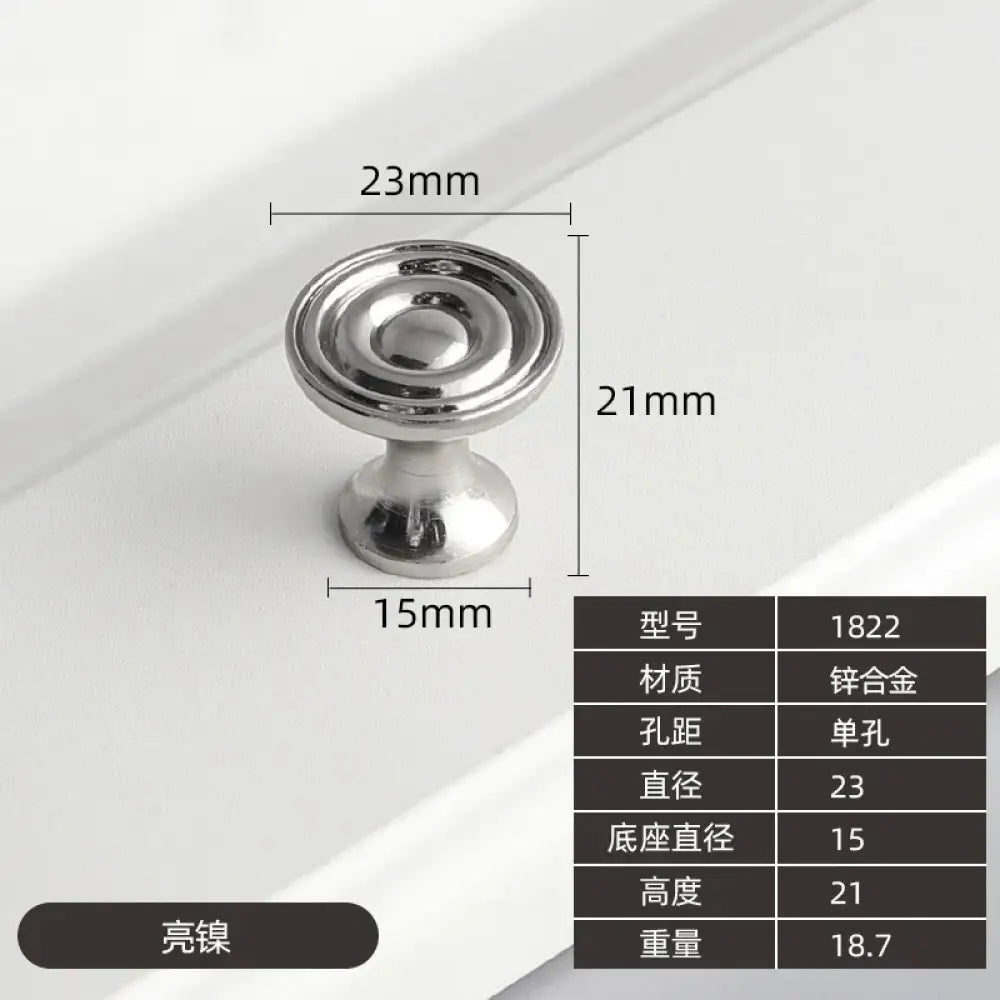 Modern Zinc Alloy Drawer Knobs - Single Hole Cabinet Handles for Dresser and Shoe Cabinets G 1 Knobs