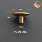 Modern Zinc Alloy Round Knob – Sleek Single Hole Furniture Handle Pearl gold Knobs