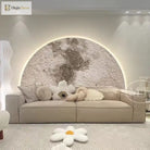Dlight Decor LED Moon Wall Lamp with Remote Dimming Wall Art