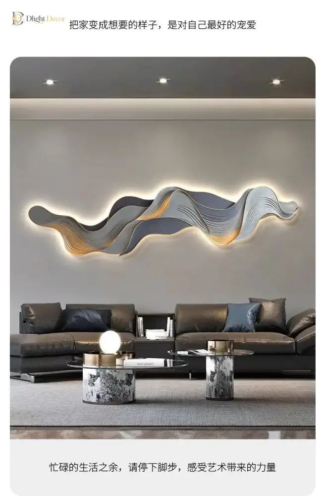 Dlight Decor Mountain LED Wall Art Light Panel Wall Art