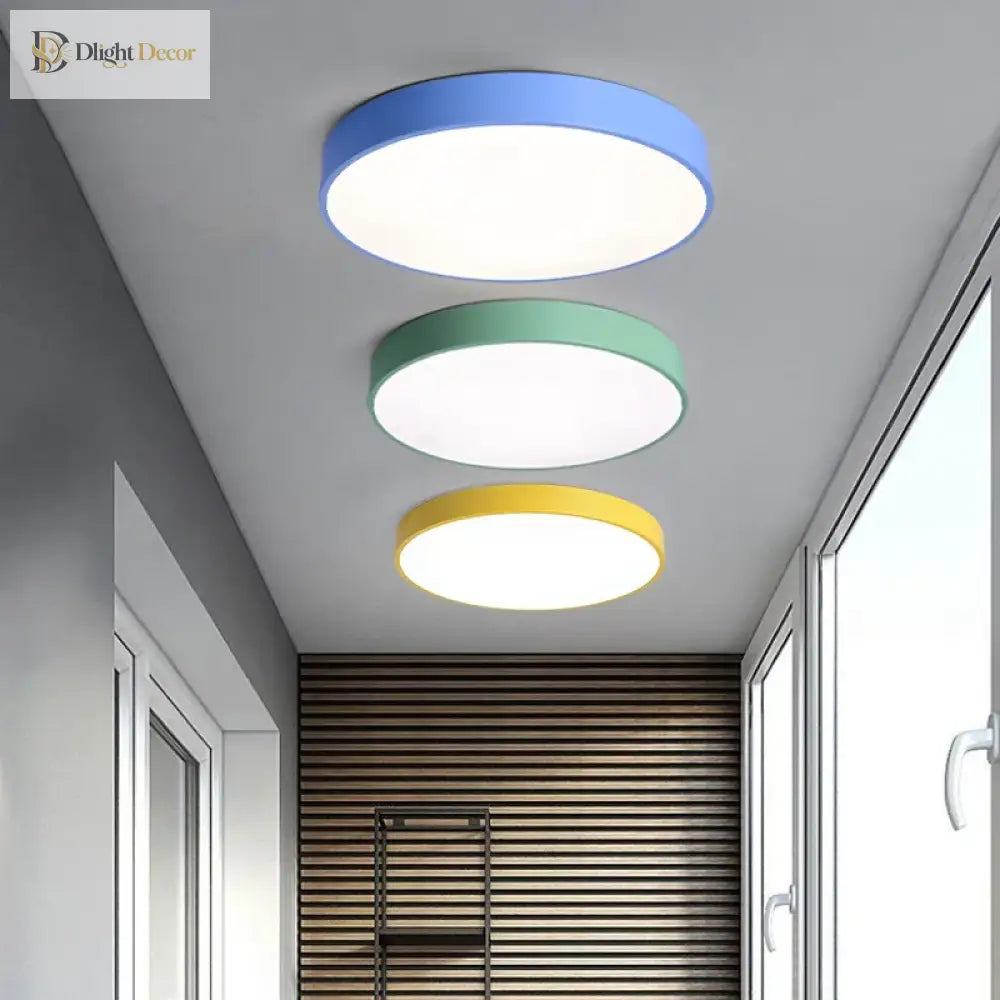 Multicolor Ultra - Thin Led Round Ceiling Light With Remote Control Ceiling Light