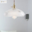 Natalie Vintage Clear Glass Pendant Lamp