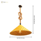 Reagan Farmhouse Pendant Lamp - Natural Rattan Charm