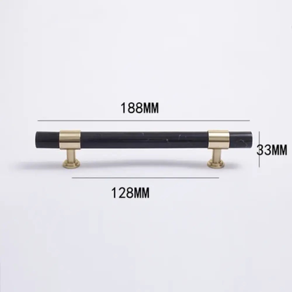 Natural Marble and Crystal T-Bar Cabinet Handles – Modern Brass Knobs for Kitchen Dresser and Furniture Pulls