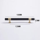 Natural Marble and Crystal T-Bar Cabinet Handles – Modern Brass Knobs for Kitchen Dresser and Furniture Pulls