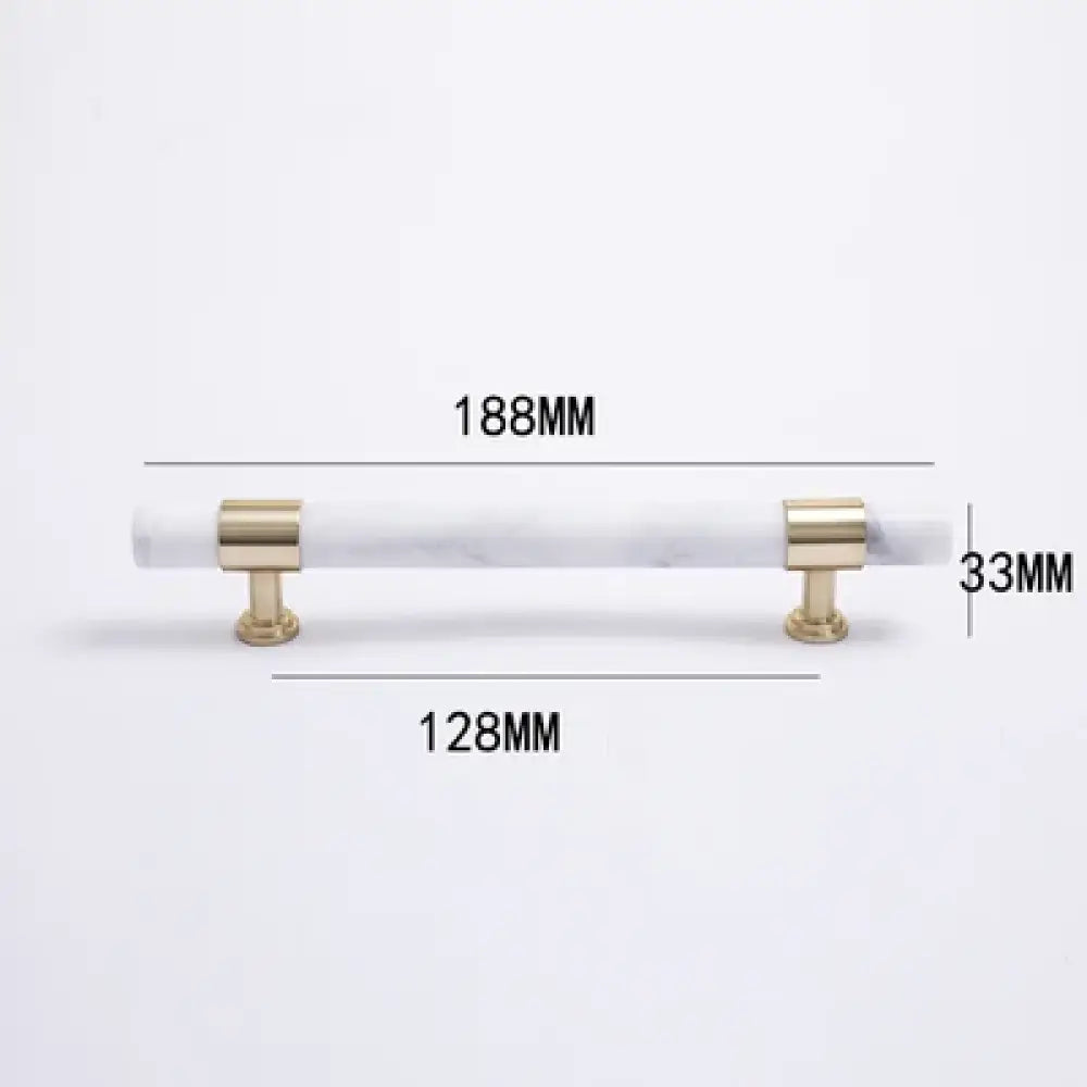 Natural Marble and Crystal T-Bar Cabinet Handles – Modern Brass Knobs for Kitchen Dresser and Furniture Pulls