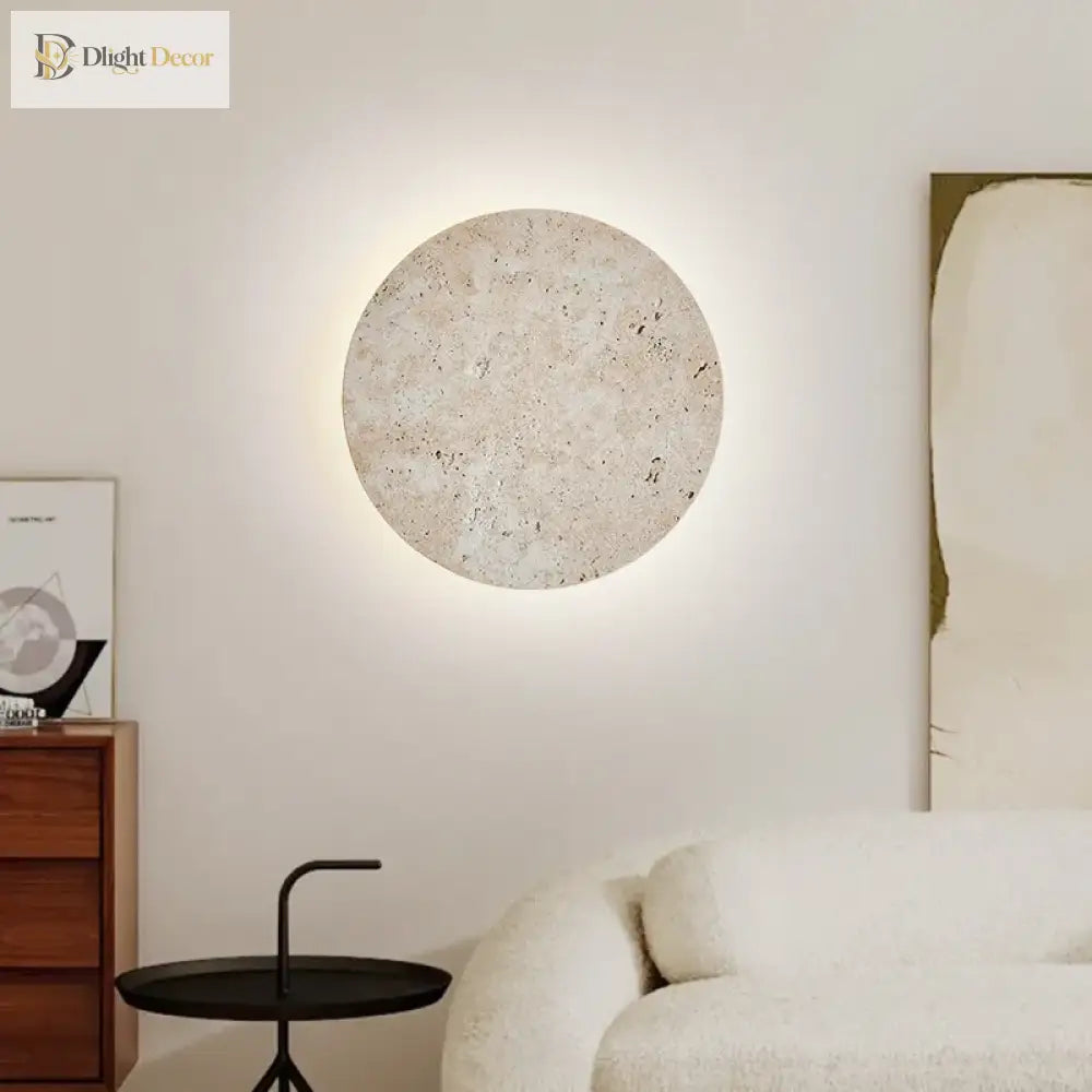 Natural Stone Wall Lamp - Art Decor Sconce For Foyers Dining Rooms Bedrooms Stairs Aisles And