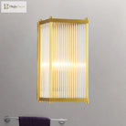Nevaeh Modern Crystal Cuboid Wall Sconce: Light Up Your Space With Grace
