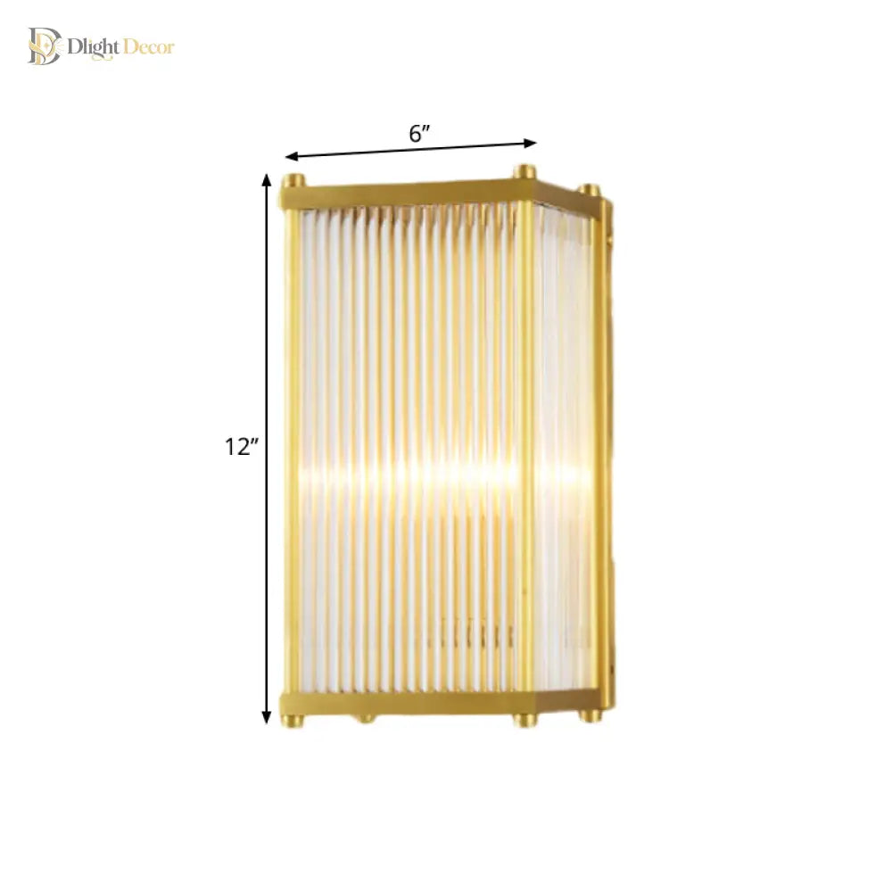 Nevaeh Modern Crystal Cuboid Wall Sconce: Light Up Your Space With Grace